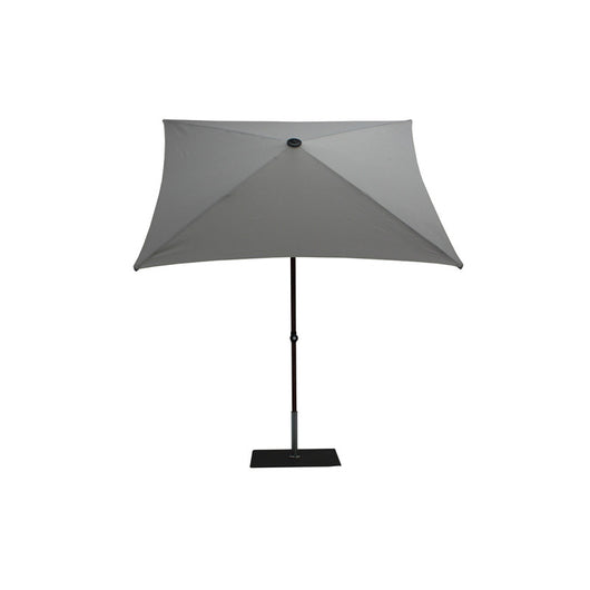 Ombrellone a palo centrale Trend Wood R300x200 cm Made in Italy - grigio