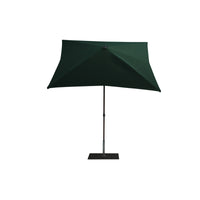 Ombrellone a palo centrale Trend Wood R300x200 cm Made in Italy - Verde