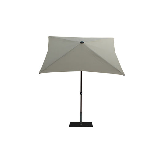 Ombrellone a palo centrale Trend Wood R300x200 cm Made in Italy - Ecru