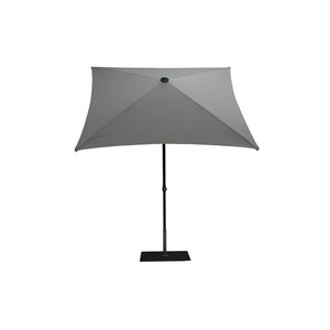 Ombrellone a palo centrale Trend Wood R300x200 cm Made in Italy - grigio