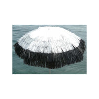 Ombrellone a palo centrale Tulum Made in Italy ø cm 200 - Bianco