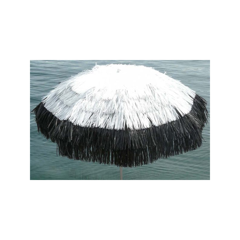 Ombrellone a palo centrale Tulum Made in Italy ø cm 200 - Bianco