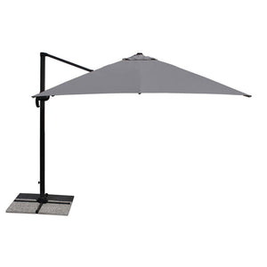 Ombrellone a palo laterale Antibes Q300x300 cm Made in Italy - Melange piedra