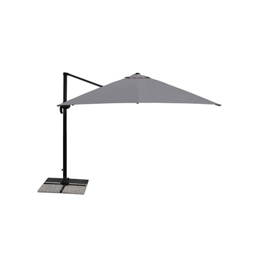 Ombrellone a palo laterale Antibes R300x400 cm Made in Italy - Antracite