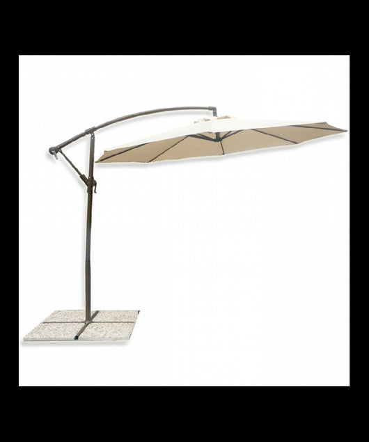 OMBRELLONE a palo laterale BANANA Ø 300 con luci LED