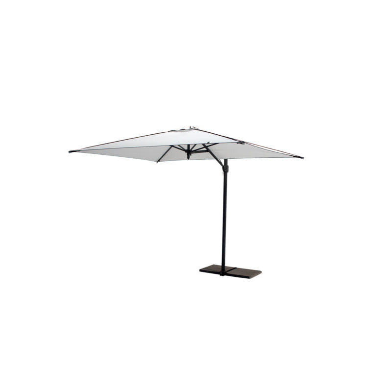 Ombrellone a palo laterale Border rett.cm 300x200 Made in Italy - Bianco