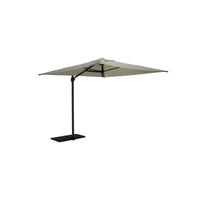 Ombrellone a palo laterale Trend Wood Q250x250 cm Made in Italy - Ecru