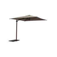 Ombrellone a palo laterale Trend Wood Q250x250 cm Made in Italy - Talpa