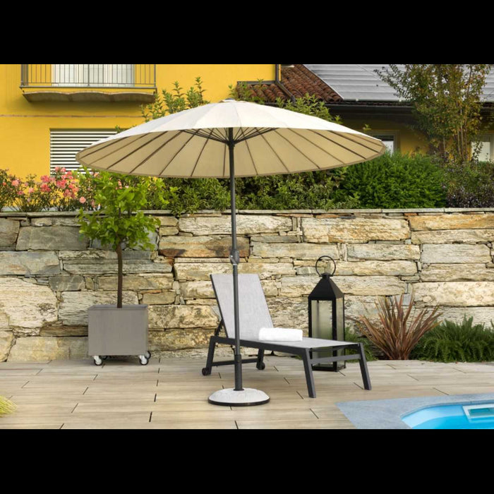 Ombrellone alluminio minnesota palo centrale 24 bacchette fibre di vetro cmø270