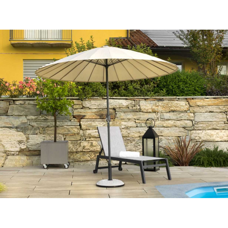 Ombrellone alluminio minnesota palo centrale 24 stecche fibra vetro cm ø270h245