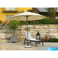 Ombrellone alluminio minnesota palo centrale 24 stecche fibra vetro cm ø270h245