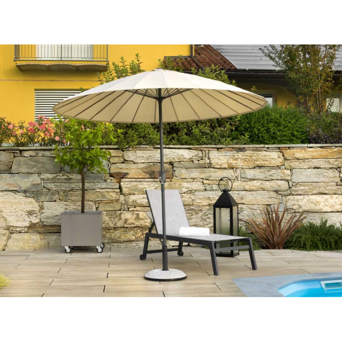 Ombrellone alluminio minnesota palo centrale 24 stecche fibra vetro cm ø270h245