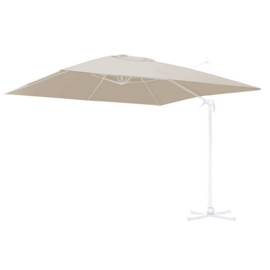 Ombrellone alluminio montana 3x4h2,80m bianco panna palo laterale