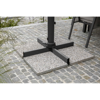 Ombrellone alluminio montana 3x4h2,85m sabbia palo laterale