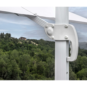 Ombrellone alluminio new michigan 2x3h2,55m senza mantovana bianco