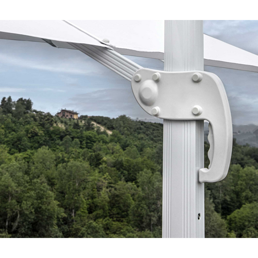 Ombrellone alluminio new michigan 2x3h2,55m senza mantovana bianco