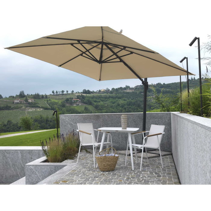 Ombrellone alluminio new michigan 2x3h2,55m senza mantovana sabbia