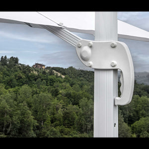 Ombrellone alluminio new michigan 3x4h2,75m senza mantovana bianco