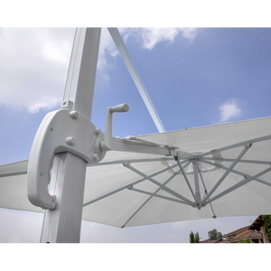 Ombrellone alluminio new michigan 3x4h2,75m senza mantovana bianco