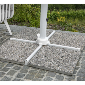 Ombrellone alluminio new michigan 3x4h2,75m senza mantovana bianco