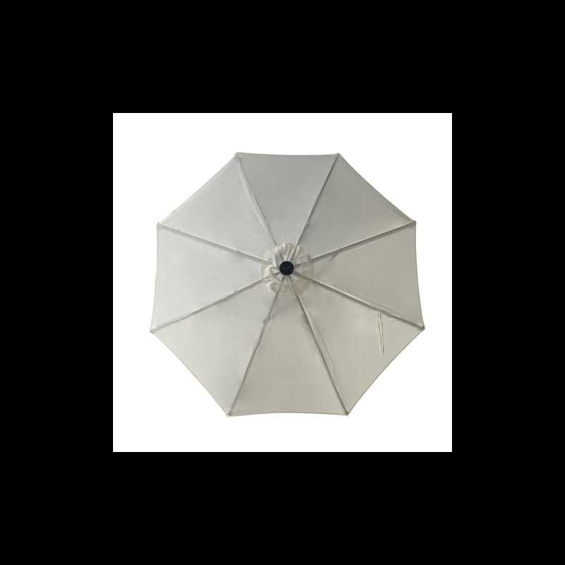 Ombrellone Benjamin alluminio palo centrale tondo ø3h2,4m antracite con led