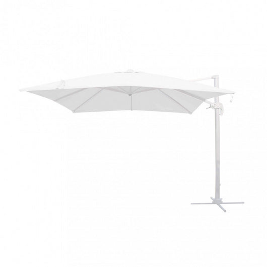 OMBRELLONE CON LED 3 X 3 PITAGORA BIANCO TELO BIANCO