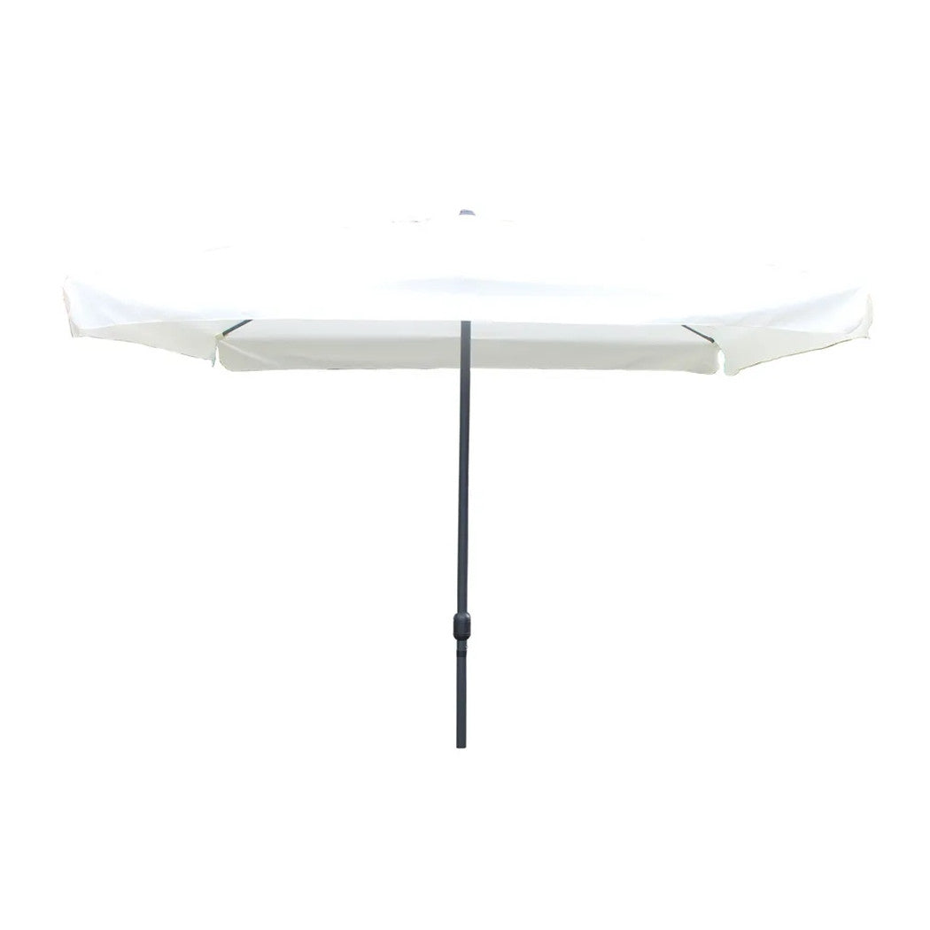 Trade Shop - Ombrellone Da Giardino Arredo Esterno Balcone Terrazzo Patio 3x3 Mt Bianco 223233 -        