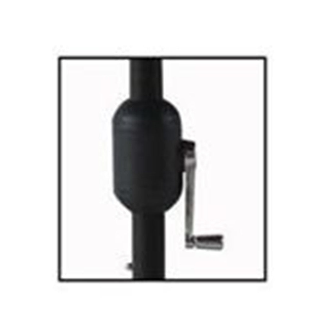 Trade Shop - Ombrellone Da Giardino Esterno Balcone Terrazzo Bianco 3x2 Mt Con Manovella 223223 -        