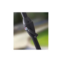 Trade Shop - Ombrellone Da Giardino Esterno Balcone Terrazzo Bianco 3x2 Mt Con Manovella 223223 -        