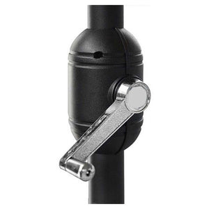 Trade Shop - Ombrellone Da Giardino Gazebo Ombrello Parasole 236xø270cm Beige Con Manovella 206424 -        