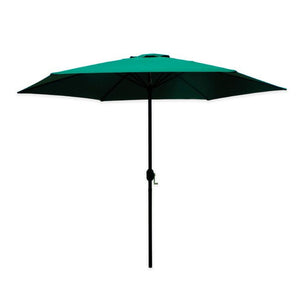 Trade Shop - Ombrellone Da Giardino Parasole Piscina Terrazza ø270x220cm Verde Manovella 017057 -        