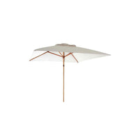 Ombrellone da Giardino Rettangolare Palo in Legno 2x3 mt