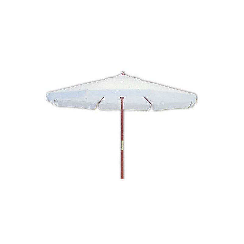 Ombrellone da Giardino Tondo con Bordo Palo in Legno Ø 350 cm