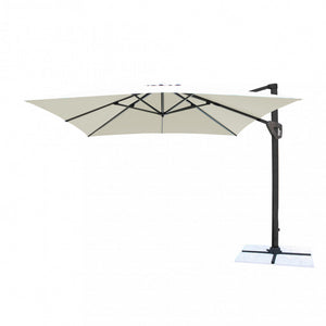 OMBRELLONE DARWIN ANTRACITE P/L 3 X 3 TELO ECRU