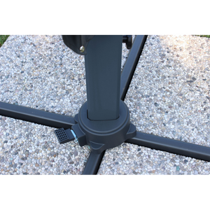 OMBRELLONE DARWIN ANTRACITE P/L 3 X 3 TELO ECRU