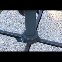 OMBRELLONE DARWIN ANTRACITE P/L 3 X 3 TELO ECRU