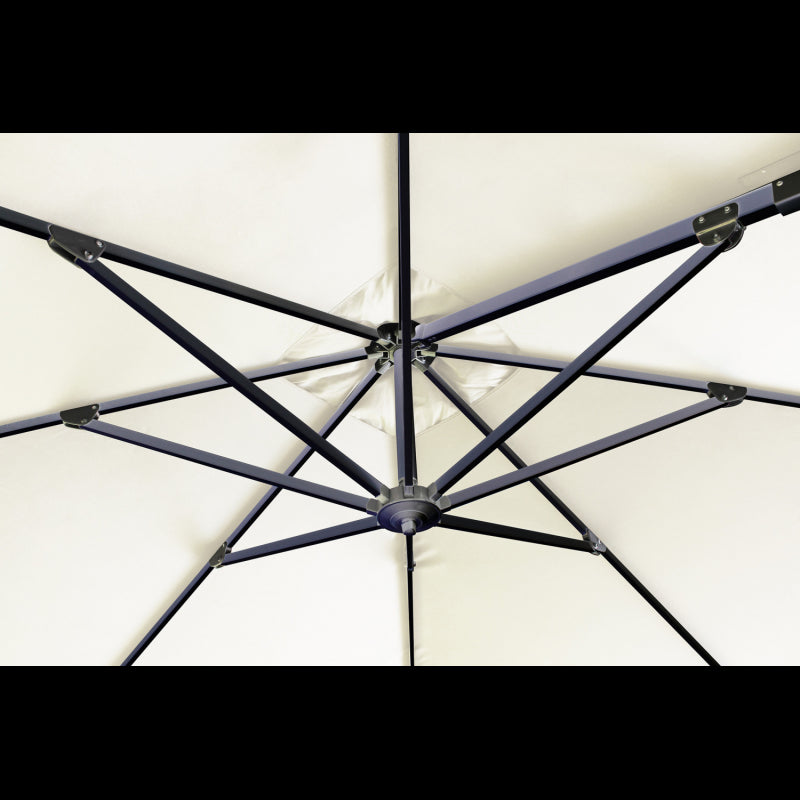 OMBRELLONE DARWIN ANTRACITE P/L 3 X 3 TELO ECRU