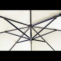 OMBRELLONE DARWIN ANTRACITE P/L 3 X 3 TELO ECRU