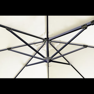 OMBRELLONE DARWIN ANTRACITE P/L 3 X 3 TELO ECRU