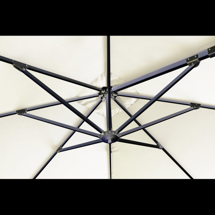 OMBRELLONE DARWIN ANTRACITE P/L 3 X 3 TELO ECRU