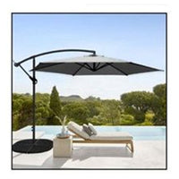 Trade Shop - Ombrellone Decentrato Parasole Balcone Da Giardino Spiaggia ø3mt Con Base 206428 -        
