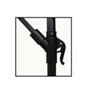 Trade Shop - Ombrellone Decentrato Parasole Balcone Da Giardino Spiaggia ø3mt Con Base 206428 -        