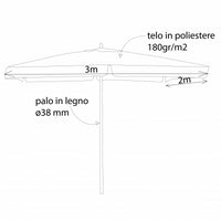 OMBRELLONE FANTASY P/C 2 X 3