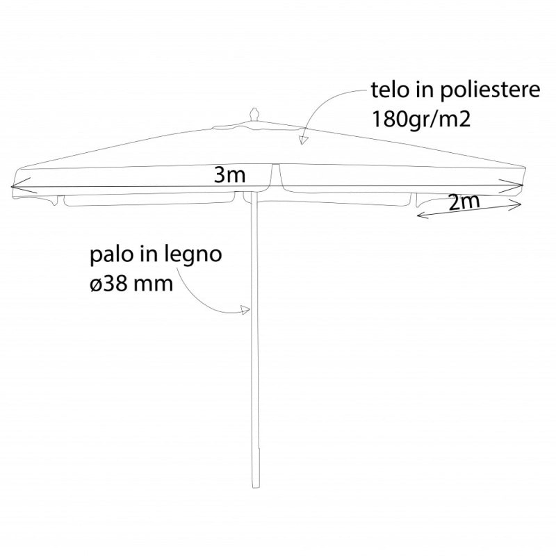 OMBRELLONE FANTASY P/C 2 X 3