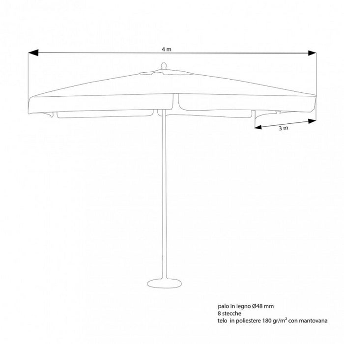 OMBRELLONE FANTASY P/C 3 X 4