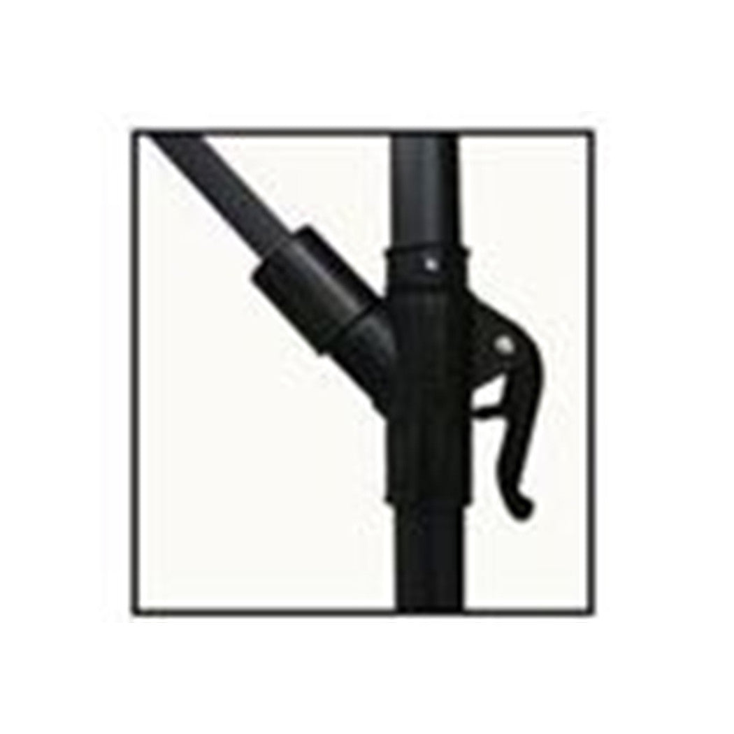 Trade Shop - Ombrellone Laterale Da Giardino Protezione Sole 2x3mt Impermeabile Bianco Con Base 223213 -