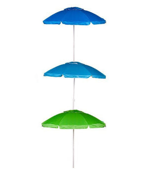 Ombrellone Mare 180 Cm Con Snodo Palo Acciaio Con Sacca Colori Assortiti 4096258         