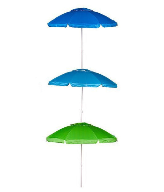 Ombrellone Mare 180 Cm Con Snodo Palo Acciaio Con Sacca Colori Assortiti 4096258         