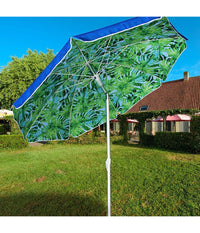 Ombrellone Mare Spiaggia Giardino Alluminio Grande 200cm Tropical Con Custodia         