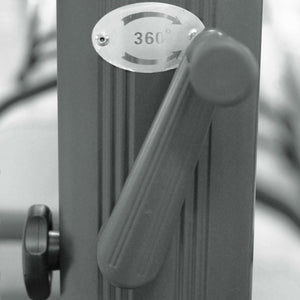 OMBRELLONE NETTUNO LUX NERO P/L 3 X 3 TELO GRIGIO CHIARO